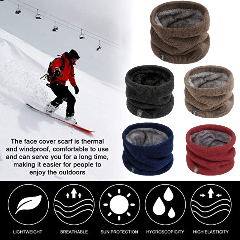 Winter Neck Warmer Double Laye - огляд і ціна Neck Gaiter Fleece