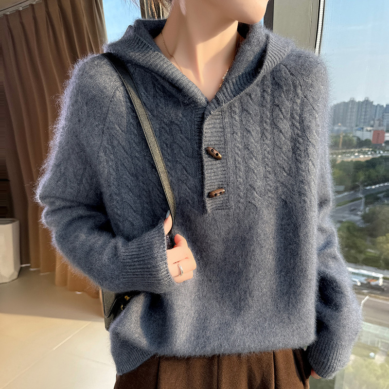 100% Pure Mink Cashmere Knitte - огляд і ціна Wool Coat Peacoat