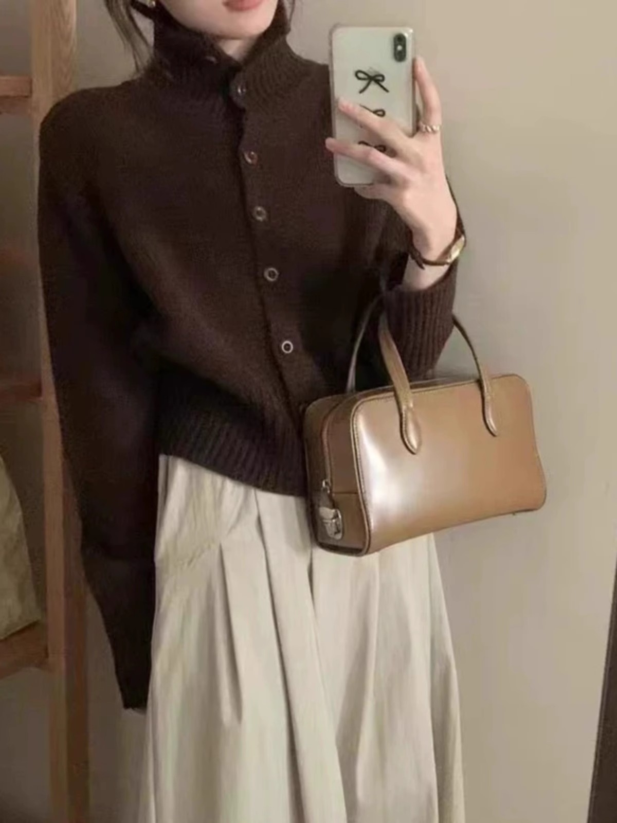 French new turtleneck short ca - огляд і ціна Wool Coat Peacoat